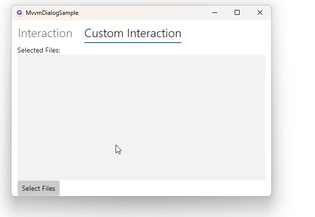 MVVM Dialog Sample